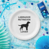 Assiettes En Carton ampoule de laboratoire noire (Fête)