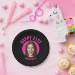 Assiettes En Carton Amusant 21e anniversaire PERSONNALISÉ TEXTE Photo<br><div class="desc">🥂 Créez une plaque papier amusante 21ème anniversaire avec votre texte et votre photo. Décor photo d'anniversaire amusant dans un design rétro moderne. L'année est personnalisable pour convenir à n'importe quelle année d'anniversaire, que ce soit votre 21ème, 30ème, 40ème, 50ème ou 60ème anniversaire ! Pour obtenir l'effet coupe s'il vous...</div>