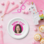 Assiettes En Carton Amusant 21e anniversaire PERSONNALISÉ TEXTE Photo<br><div class="desc">🥂 Créez une plaque papier amusante 21ème anniversaire avec votre texte et votre photo. Décor photo d'anniversaire amusant dans un design rétro moderne. L'année est personnalisable pour convenir à n'importe quelle année d'anniversaire, que ce soit votre 21ème, 30ème, 40ème, 50ème ou 60ème anniversaire ! Pour obtenir l'effet coupe s'il vous...</div>
