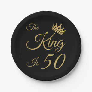 Assiettes En Carton Amusant 50e anniversaire pour les hommes