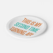 Assiettes En Carton Amusant 80ème anniversaire pour les femmes (Angle)