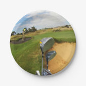 Assiettes En Carton Amusant Australian Golf Design, Plaques de papier (Devant)