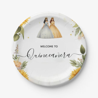 Assiettes En Carton Amusant Joy Lily Twin Double Joint Quinceanera