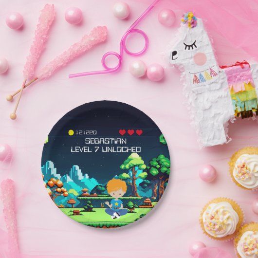 Assiettes En Carton Amusant Novelty Computer Jeu Anniversaire Fête (Fête)