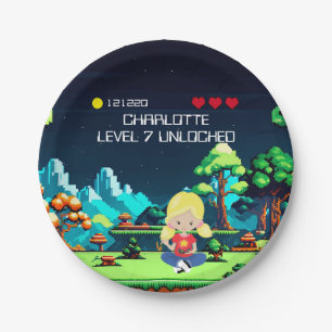 Assiettes En Carton Amusant Novelty Computer Jeu Anniversaire Fête