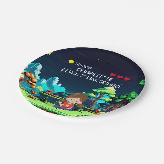 Assiettes En Carton Amusant Novelty Computer Jeu Anniversaire Fête (Angle)