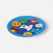 Assiettes En Carton Amusant Retro Arcade (Angle)