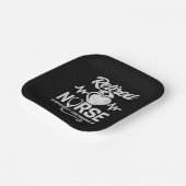 Assiettes En Carton Amusante Infirmière retraitée Plaisanterie Infirmi (Angulaire)