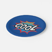 Assiettes En Carton Amusants et Cool Pop Art (Angle)