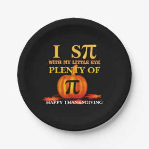 Assiettes En Carton Amusants J'ESPIONNE CITROUILLE PIE Thanksgiving