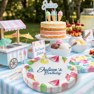 Assiettes En Carton amusement au soleil