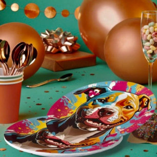Assiettes En Carton Amusement d'anniversaire Staffordshire