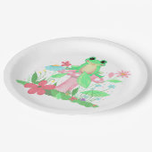 Assiettes En Carton Amusement de grenouille (Angle)