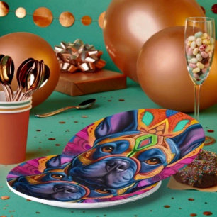 Assiettes En Carton Amusement Frenchie