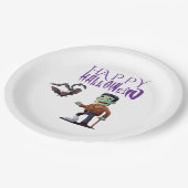 Assiettes En Carton Amusement Halloween personnalisable (Angle)