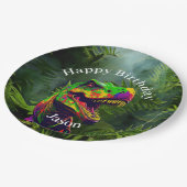 Assiettes En Carton Amusement Jungle Dinosaur (Angle)