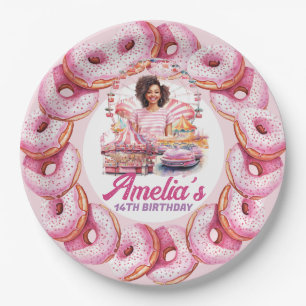 Assiettes En Carton Amusement Park African American Birthday Custom
