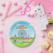 Assiettes En Carton Amusement Park Funfair Chilthday Party (Fête)