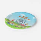 Assiettes En Carton Amusement Park Funfair Chilthday Party (Angle)