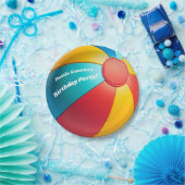 Assiettes En Carton Amusement Summer Beach Ball Volley Anniversaire (Fête)