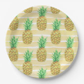 Assiettes En Carton Ananas (Devant)
