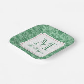 Assiettes En Carton Ananas de Noël festif Monogramme (Angulaire)