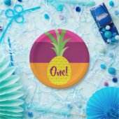 Assiettes En Carton Ananas mignonne Été 1er Anniversaire Thème (Fête)