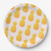 Assiettes En Carton Ananas tropical (Devant)
