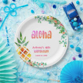 Assiettes En Carton Ananas tropical Aloha floral N'IMPORTE QUEL ÂGE An (Fête)