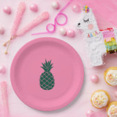 Assiettes En Carton Ananas vert (Fête)