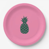 Assiettes En Carton Ananas vert (Devant)
