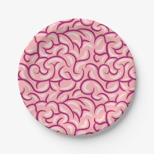 Assiettes En Carton Anatomy Brain (Devant)