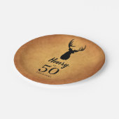 Assiettes En Carton Ancien Buck 50e Anniversaire Plaques papier fête (Angle)