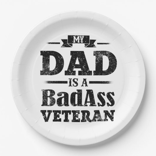 Assiettes En Carton Ancien combattant (Devant)