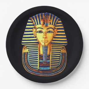 Assiettes En Carton Ancien pharaon égyptien Toutankhamon