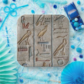 Assiettes En Carton Ancienne Egypte Hiéroglyphique gravé cadeau unique (Fête)
