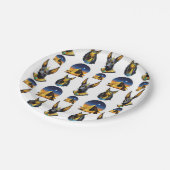 Assiettes En Carton Ancienne Egypte Pyramide Anubis Motif Design (Angle)