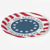 Assiettes En Carton Anciens combattants patriotiques américains (Angle)