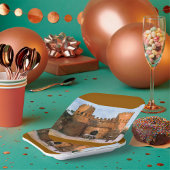 Assiettes En Carton Ancient Roman Historic Architecture