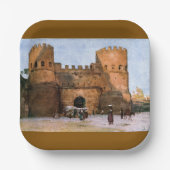 Assiettes En Carton Ancient Roman Historic Architecture (Recto)
