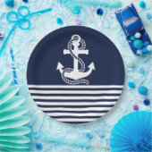 Assiettes En Carton Ancre (Fête)