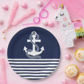 Assiettes En Carton Ancre (Fête)