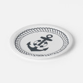 Assiettes En Carton Ancre mignonne (Angle)