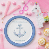 Assiettes En Carton Ancre nautique personnalisée Thème (Fête)