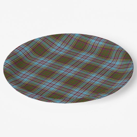 Assiettes En Carton Anderson Tartan (Angle)