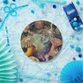 Assiettes En Carton Anémone de mer Nature scientifique Océan (Fête)
