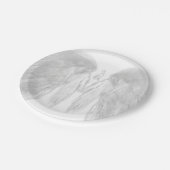 Assiettes En Carton ANGE AILES Blanc Céleste Holly Monogramme (Angle)