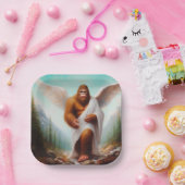 Assiettes En Carton Angel de Bigfoot (Fête)