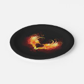 Assiettes En Carton Angel Fire Heart with Wings (Angle)