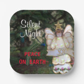 Assiettes En Carton Angel Joy Silent Night Peace (Recto)